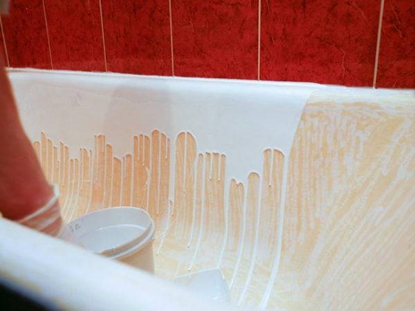 Реставрация ванн акрилом на дому