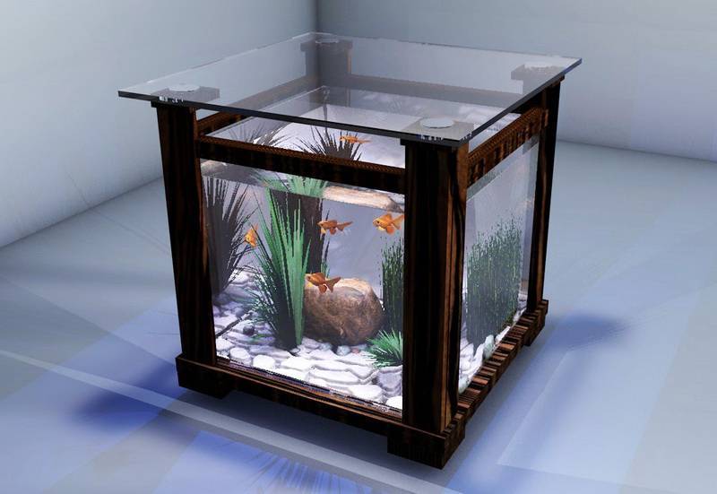 аквариум-стол