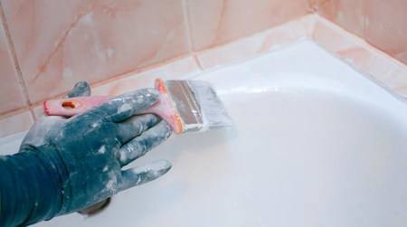 Как покрасить ванну
